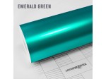 Emerald zelená saténová chrómová fólia - S